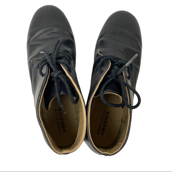 Perry Ellis America Chase Black Laceup Boots 6 - Picture 8 of 11